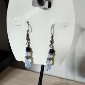 Chic Glass  Beaded Snowman Earrings